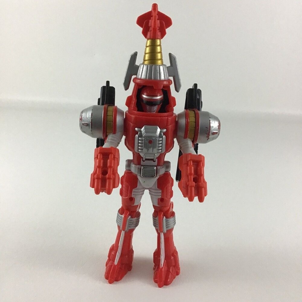 Power Rangers Operation Overdrive Red Turbo Drill 9” Action Figure Bandai 2006